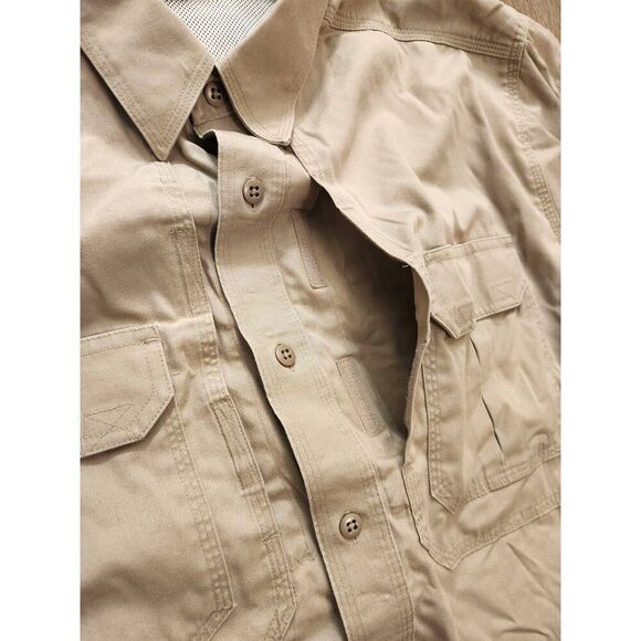 5.11 Tactical military/field shirt vented button up shirt men's XL pockets - Picture 10 of 11